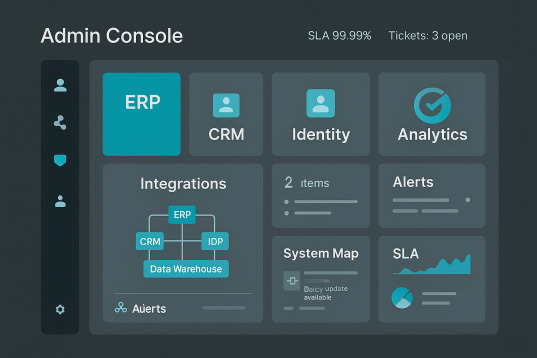 Déploiement de logiciels d'entreprise et soutien sur le cycle de vie